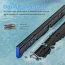 SIGOEI 1 Pair Soft Close Drawer Slides 16 Inch 100 lb Load Capacity Side Mount Ball Bearing Metal Dresser Runners Trash Can Slider Kitchen Glides Black (16 inch)