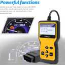 OBD2 Car Scanner Diagnostic Tool, Vehicle Engine Fault Code Reader CAN Diagnostic Scan Tool, Check Automotive Engine Light Emission Monitor Status, Universal for SUV RV Truck