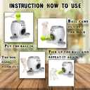 Dog-Toys Interactive Tennis Ball-Launcher Automatic Throwing-Fetch Reward Machine and Food Dispenser (White)