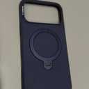 TORRAS Q3 Silicone for iPhone 17 Pro Max Case with Stand, Fit for MagSafe, Liquid Silicone Soft Cozy Grip, 360 Spin Stand, Camera Control, Protective Case for iPhone 17 Pro Max Silicone, Deep Blue