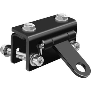 Universal Snowmobile Bumper Hitch Kit - Adjustable Heavy-Duty Steel Sled Trailer Towing Hook Kit Compatible with Polaris, Ski-Doo, Yamaha, Arctic Cat Tongue Type Snowmobile and More