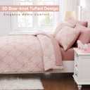 Wink Deer Twin Comforter Set with Sheets for Girls-5 Pieces Twin Bedding Sets with Pink Comforter, Sheets, Pillowcase & Sham for Kids (Pink Diamond, 66" X 86")
