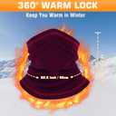 Winter Neck Warmer for Men Women: Neck Gaiter Face Ski Mask Windproof Face Cover Fleece Balaclava Scarf Cold Weather (One Size, Purple, Pink, Red, Blue)