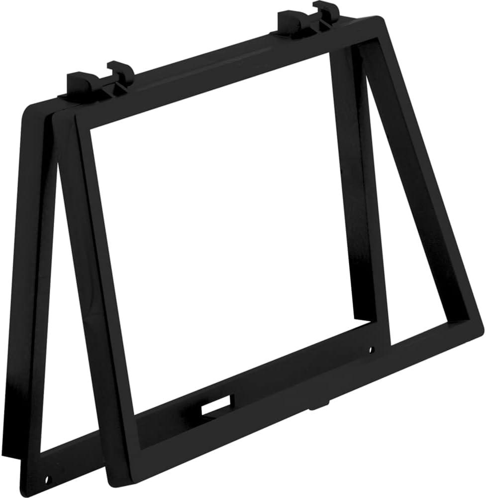 Prime-Line PL 14695 Wicket, 6-1/8 in. x 10-1/8 in., Black Plastic (Single Pack)