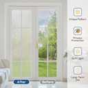 rabbitgoo Window Privacy Film Frosted Glass Film, Decorative Cling UV Sun Blocking Decals, Frosting Window Clings for Home Bathroom Door Coverings,17.5 x 78.7 inches