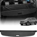 Powerty Cargo Cover for 2016-2021 2022 Mercedes-Benz GLC GLC250 GLC300 GLC350 GLC43 AMG Accessories Trunk Cover Retractable Trunk Shielding Shade Cargo Luggage Cover Black (Not Fit GLC Coupe Series)