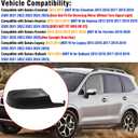 Yumzeco 1PC Compatible with Mirror Bottom Cover Subaru Forester/Crosstrek/Legacy/Outback/Impreza, Replace for 91054AJ230 Driver Side Mirror Lower Cover Replacement-Left