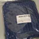 Softalker Throw Pillow Covers 18x18 Inch, Set of 2, Soft Corduroy Boho Stripe Decorative Pillow Cover, Couch Fluffy Pillow Cover for Farmhouse Home Decor Bed Living Room, Dark Blue