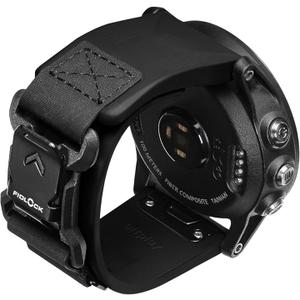 bitplay Waterproof FKM Rubber Fidlock Fast Release Watch Band for Garmin QUICKFIT 22mm, 26mm, Forerunner/Instinct/Quatix/fenix/Enduro/tactix/Descent/epix pro/Foretrex