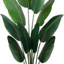 Yepdin Artificial Bird of Paradise Plant 5 Ft Tall Fake Banana Leaf Plant for Indoors and Outdoors,Faux Palm Tree with Plastic Pot for Office and Home Decor,L160