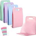 Harloon 4 Pcs Vertical Expanding File Organizer 13 Pockets, A4 Expanding File Folder with Colorful Labels and Expandable Cover Large Capacity for Work, School, Home, Office