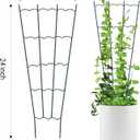 HiGift 4 Pack 24'' Plant Trellis for Climbing Plants Indoor, Outdoor Metal Garden Trellis for Climbing Plants, Metal Plant Stakes Plant Trellis for Houseplant Vine Ivy Flowers