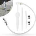 Upgrade Lower Unit Gear Oil Pump for Standard Quart Bottles, Come with 3/8in 8mm 10mm Metal Adapters, Fit All Mercury and Mariner Outboards