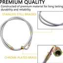 Turbo Oil Feed Line Kit Compatible with T3 T4 T60 T61 T70 1/8 PNT 90 Degree 41'' Universal Turbocharger 4AN Oil Feed Line