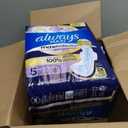 Always Maxi Overnight Pads with Wings, Size 5, Extra Heavy Overnight, Unscented, 72 Count