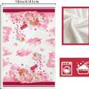 2 x XCHI Love Hearts Cupid Rose Flower Valentine's Day Kitchen Towels Dish Towels 18x26 Inch Home Kitchen Decorations Hand Towels Set of 2 Drying Dishcloth