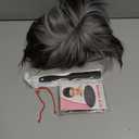 Pixie Cut Short Curly Wig for Black Women  Gray Brown Bob with Bangs, Lightweight & Natural Look for African American Women (Grey)