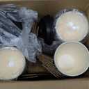 Lamosi 100 Pack 16 oz Disposable Coffee Cups with Lids and Sleeves, Leak-Proof To Go Paper Coffee Cups with Lids, Hot/Cold Beverage White Drinking Cup for Home, Office, Parties, Travel