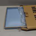 Spsyrine Blue Decorative Serving Tray with Handles, Elegant Plastic Coffee Table Tray for Ottoman, Living Room, Home Decor 15.6" X 10.2" Light Blue