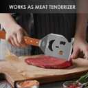 STEVEN-BULL S Heavy Duty BBQ Grill Tongs and Spatula for Outdoor Grill, 17 Long 5-in-1 Grill Spatula Comes with an 16 Long Locking Kitch Tongs, Best BBQ Gifts for Barbecue Grilling Master