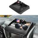Multi-Mount Metal Road Dash Cell Phone Holder Fit for 2007-2010 Jeep Wranger JK JKU, Cell Phone Mount Storage Tray Cellphone System Kit(Flag,Type A)