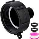 275 330 IBC Tote Tank Food Grade Drain Adapter, 2" NPS (60mm) Fine Thread x 3/4" Male G Hose, Water Hose Male Adapter for Garden Hose