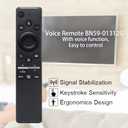 BN59-01312G Replacement Voice Remote Control for Samsung Smart 4K UHD TV RU8000 RU800D RU740D UN49RU8000 UN55RU8000 UN65RU8000 UN75RU8000 UN82RU8000 UN85RU8000 UN55RU8000FXZA UN65RU8000FXZA