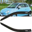 4pcs Original Shatterproof Rainproof Side Window Wind Deflectors for 2011-2017 Fiat 500,Rain Guards,Window Visors for Cars,Vent Deflector 92385