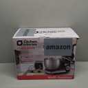 Kitchen in the box Stand Mixer,3.2Qt Small Electric Food Mixer,6 Speeds Portable Lightweight Kitchen Mixer for Daily Use with Egg Whisk, Dough Hook,Flat Beater (Black)