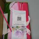 200 pcs Pink Pipe Cleaner Flowers Craft kit for DIY Tulip Bouquet with tutoria,4 Colors(3 Pinks and Olive Green),Chenille Stem Flowers Craft with 12 pcs Green Floral Wires,Gardening Tape