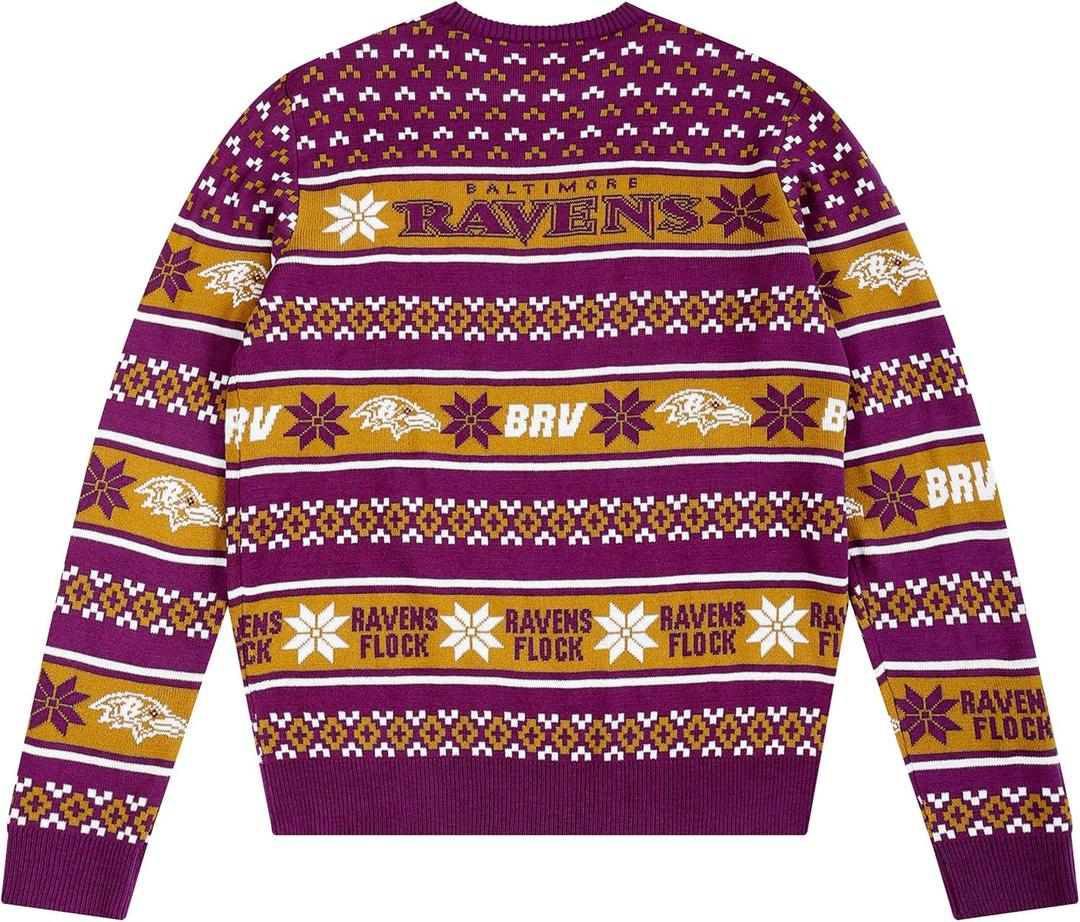 FOCO NFL Team Big Logo Ugly Sweater (XX-Large)