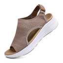 YESWIN Women Arch Support Orthotic Walking Sandals Comfortable Plantar Fasciitis Non-slip Casual Open Toe Adjustable Ankle Strap Sport Sandals for Summer Beach