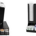 Mind Reader Coffee Pod Organizer and Condiment Station, Countertop Storage for 36 Pods, Cups, Coffee Accessories
