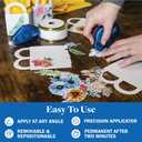 Double Sided Adhesive Tape for Crafts. Repositionable DOTS. (3 Pack)