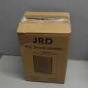 JRD 10inch PTC Space Heater with 80Oscillation, Thermostat, 12h Timer, Fast Heat, Eco Mode, Remote, 1500W Small Quiet Safe Room Electric Heater, Portable Desk Heat for Office Bedroom