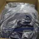 6 Pack Extra Heavy Duty Large Moving Bags with Strong Zipper & Comfortable Handles, Sturdy & Durable Clothes Storage Bags Totes Bins, Blue Packing Moving Boxes for College Supplies, Dark Blue