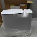 CTIME Bathroom Trash Can Set - Narrow White Plastic Small Trash can, a Toilet Wand, Toilet Brush Holder and 36 Refills, 2 Gallon Trash can with pop-up lid, Suitable for bathrooms and Small Toilets.