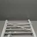 Dog Gate Indoor,18"-45" Adjustable Extra Wide Metal Short Dog Gate to Step Over, 18" Tall Small Pet Gate with 3 Extension Kits, Pressure Mounted Gate for Doorways & Stairs Black