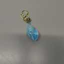 YUHUANLAN Iridescent Acrylic Conch Keychain Seashell Keyring for Women Men 6 Color Options Unique Beach Gift Key Chain (blue)