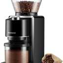 Сonical Burr Coffee Grinder, Electric Coffee Bean Grinder with 35 Grind Settings, Adjustable for 2–12 Cups, Anti-Static Design, Black