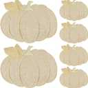 Fall Thanksgiving Pumpkin Placemats Set of 6 Fall Autumn Table Decorations Indoor Farmhouse Harvest Pumpkins Table Round Placemats for Party Kitchen Dinning