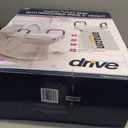 Drive Medical 2-in-1 Raised Toilet Seat with Removable Padded Arms - Elevated Bathroom Safety Support - Secure Locking Attachment - Easy Height Assistance - Durable Construction, Standard Toilets