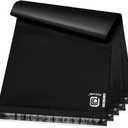 POLYSELLS 100 pcs 12x15.5 Inches Black Poly Mailers Shipping Envelopes, Strong Adhesive Sealing, Waterproof, and Tear-resistant Postal Mailing Bags for Clothing, Books, and Accessories