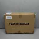 Pull out Cabinet Organizer, 21"Deep, Heavy Duty Full-Extension Slide out Drawers for Kitchen Cabinets with Nano Adhesive, Roll Out Shelf Sliding Cabinet for Pots, Bathroom, Pantry, Under Sink, White (13.8"Wide-21"Deep)