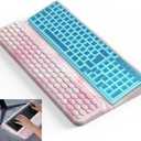 Keyboard Stand for Desktop, Keyboards Wrist Rest, Ergonomic Keyboards Holder for Easy Typing Working, Wrist pad for Keyboards with Comfortable Wrist Rest for Keyboard Pink