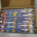 12 Pack Pre-Packaged Rainbow Party Favors, DIY Wooden Painting Kits for Rainbow Unicorn Birthday Decorations, Unicorns Goodie Bag Stuffers for Boys and Girls