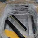 Pull out Cabinet Organizer, Stainless Steel 2-Pack Slide out Drawer with Silent Full-Extension Slides, Adhesive Roll out Can Spice Storage Basket Shelf Rack for Pantry, Kitchen, Bathroom, Home Closet ((11.8"W x 16.5"D x 4.7"H))