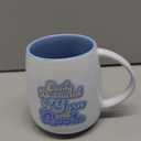 Pavilion Gift Company- Yarn & Books - 22oz Ceramic Mug Coffee Tea Cup Yarn Crochet Knit Books Reader Library Book Lover Yarn Lover