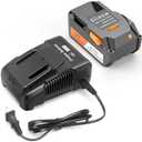 ARyee 18V 8.0Ah Replacement Ridgid 18V Battery Compatible with 18Volt R840087 R840083 R840086 R840085 R840084 AC840085 AC840086 AC840089 with R86092 Battery Charger