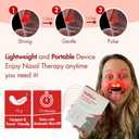 Original NoMore Red Light Therapy for Nose LED Nasal Device for Dry Nose & Sinus Comfort, No More Colds, USB-Rechargeable Light Therapy